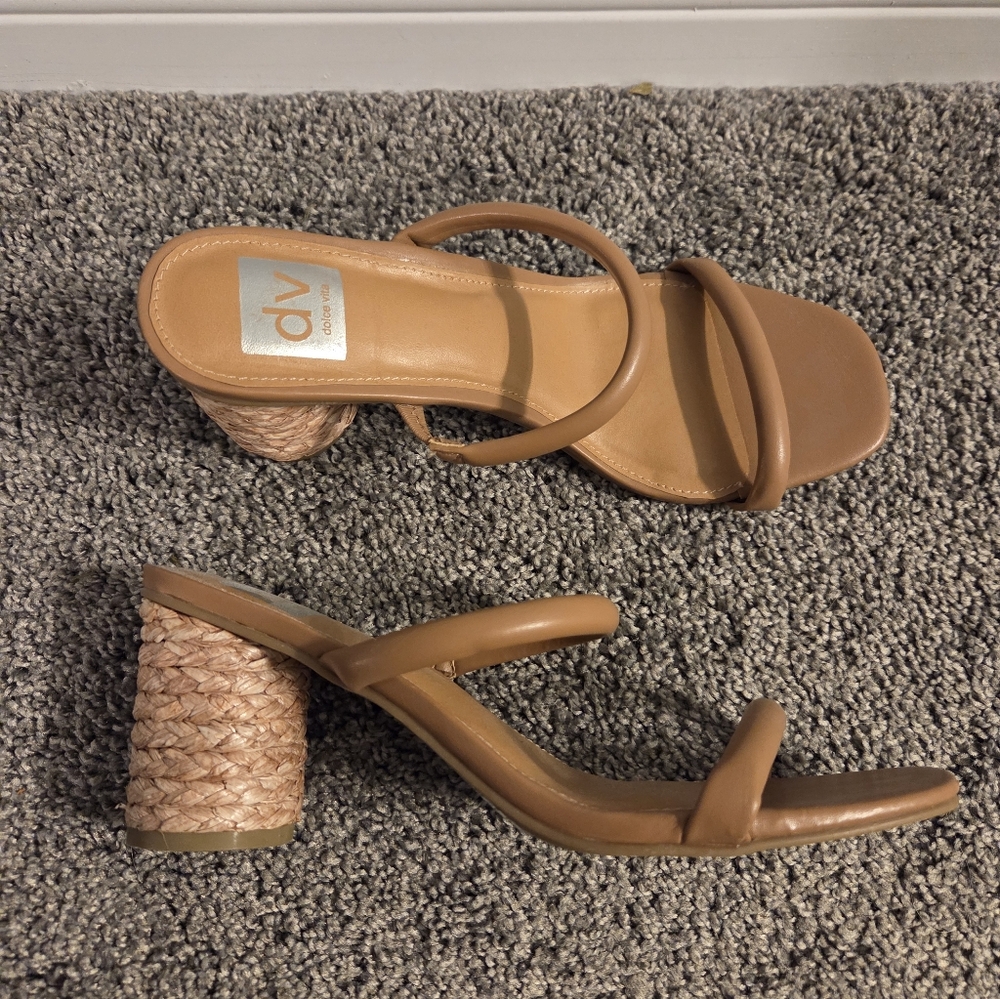 DV by Dolce Vita Women's Brown Strappy Heels